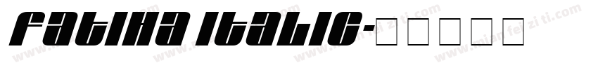 Fatiha Italic字体转换